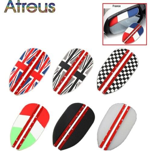 2 Pcs Cartoon Look Car Rear View Mirror Rain Eyebrow Stickers Rain Shield Guard Sun Visor Shade Protector Auto Accessories