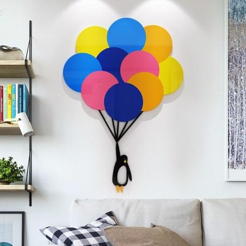 Nordic style acrylic 3d three-dimensional wall sticker meal living room bedroom warmth sticker decoration