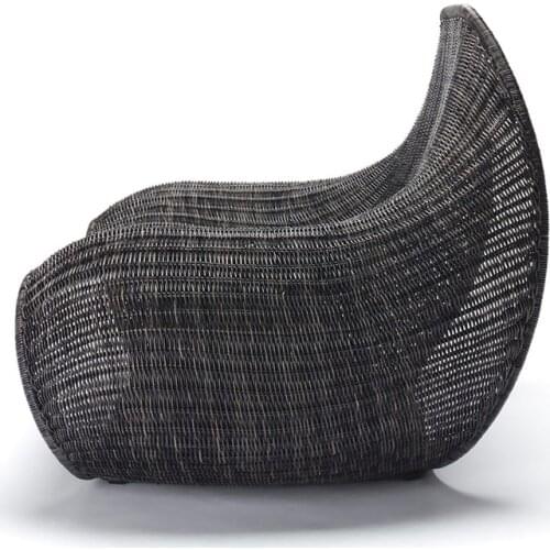 Freeshipping Lounger Outdoor Rattan Sofa Lying Bed Balcony Villa Outdoor PU Rattan Chairs