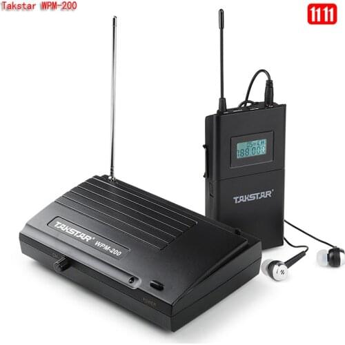 Takstar WPM-200 In Ear Stage UHF Wireless Monitor System for studio recording/on-stage monitoring