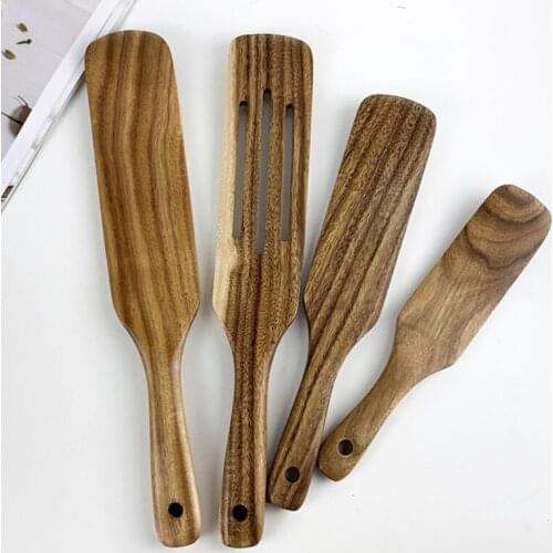 Wooden Spatula Non-Stick Cookware For Cooking Pan Rice Spoon Kitchen Cooking Tool Frying Steak Shovel Kitchen Accessories