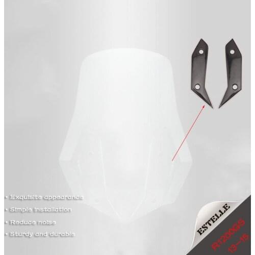 For BMW R1200GS 2013-2016 Motorcycle Clear Windshield Windscreen For Adventure Standard Wind Shield Screens Deflectors