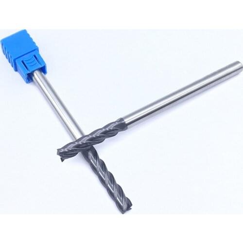 Endmills Alloy 1PCS HRC50 4 Flute 6.0XD6X100L Carbide Tungsten Steel Milling Cutter CNC Lathe Flat Bottom Four Blade End Mill