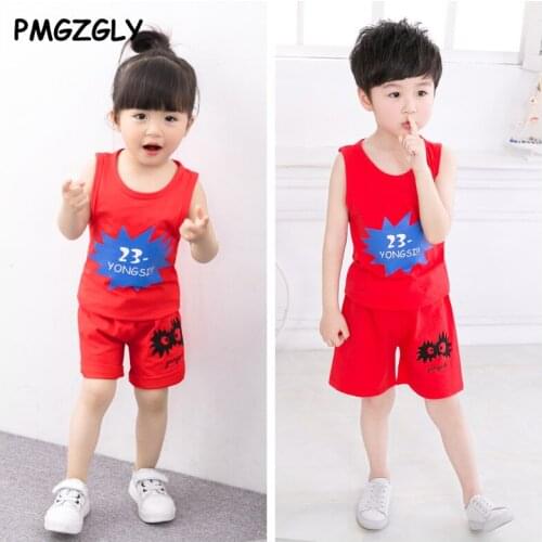 Summer children clothing Set 2 PC girls shorts baby Kids sport suits 2-7y costume clothes boys sport suits kids casual sport Set
