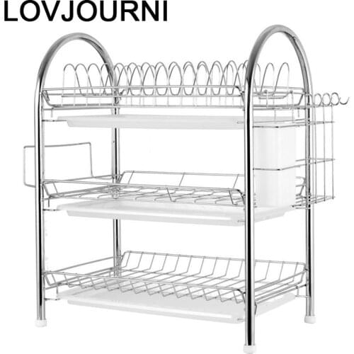 Egouttoir Vaisselle Cosina De Almacenaje Stainless Steel Dish Organizador Cuisine Cozinha Cocina Kitchen Storage Rack Holder