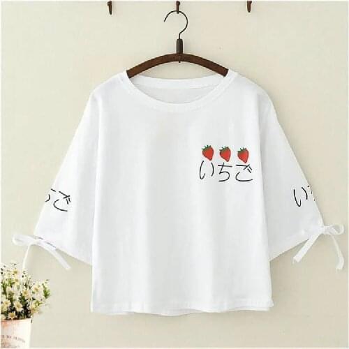 Summer Cotton Girls T-Shirt 2021 New Refreshing College Style Printed Lace Short-Sleeve Top Loose Casual Childrens Clothing Hot
