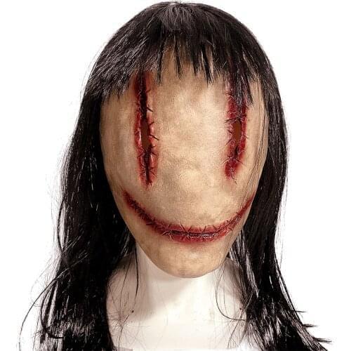 Halloween Mask Faceless Scary Full Head Skull Mask Halloween Decoration Horror Scary Mask Cosplay Party Decor 2021 Skull Helmet