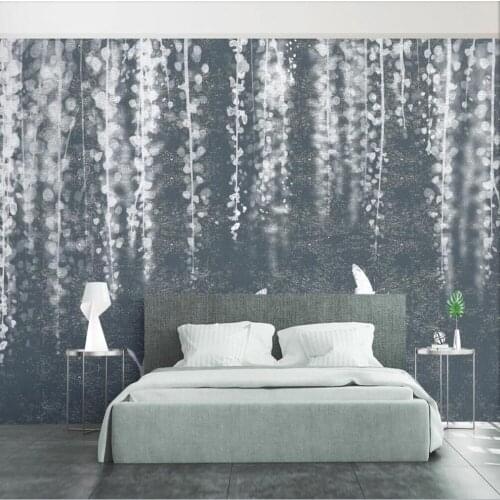 Milofi custom 3D wallpaper mural hand-painted floral art wall living room bedroom Nordic decorative wallpaper mural