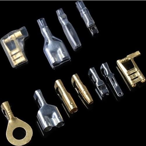 MUFOOR 144Pcs Mix Brass Motorcycle Bullet Connectors Male Female Wire Connector Automotive Harness Auto Terminal Repair Tool Kit