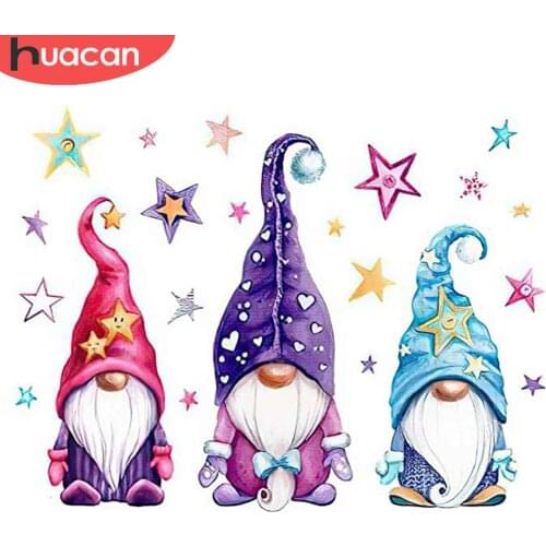 HUACAN Christmas Diamond Painting Kit 5D DIY Full Diamond Mosaic Santa Claus Home Picture Rhinestones Sale