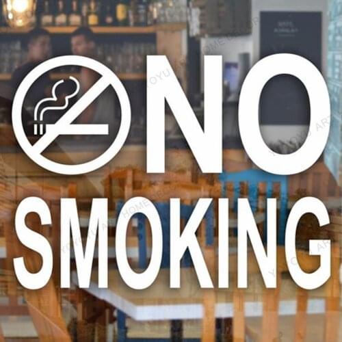 No Smoking Decal Sticker Sign For Store Business Shop Office Restaurant Cafe Wall Window Door Indoor Outdoors Decoaration rb231