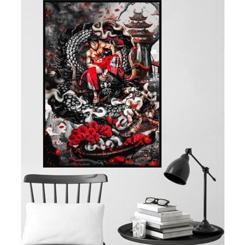 Popular Japanese Anime Luffy Anime Art Print Modern Poster Wall Home Decoration Painting Picture Living Room Decoration