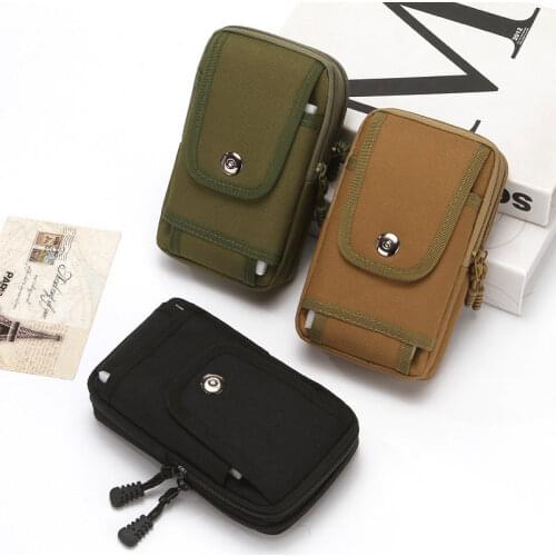 Military Waist 6.5 Inch Phone Bag Molle Pouch Tactical Belt Waist Pack Outdoor Travel Purse Packet EDC Bag Hunting Accessories