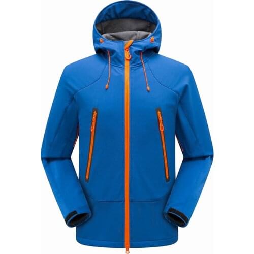 Outdoor Mens Windbreaker Fishing Clothes Soft shell Waterproof Windproof Jacket Men Fleece Warm Hunting Camping Hiking Jacket