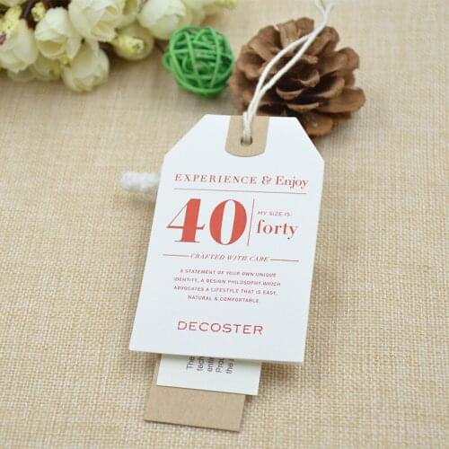 High-grade kraft paper paper production process hot laser trademark customized clothing trademark