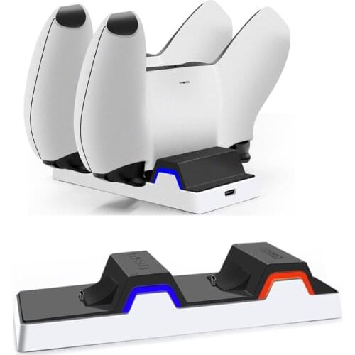 Charging Station for PS5 Controller Charger Station Dual USB Type C Fast Charging