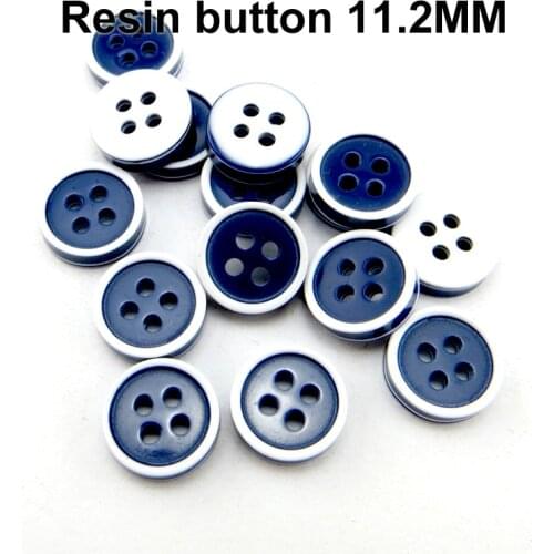 100PCS Blue Shirt Resin Buttons 11.2MM Fits Coat Boots Sewing Clothes Accessory Kids Button Garment R-370