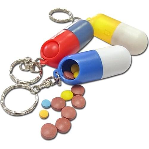 200pcs MINI ABS Convenient capsule medicine box with buckle