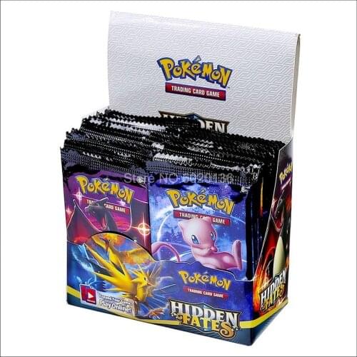 324Pcs/Box Pokemon Cards Newest GX EX Hidden Fates English Trading Card Shining Game Versions 36 Pack Collection Toys