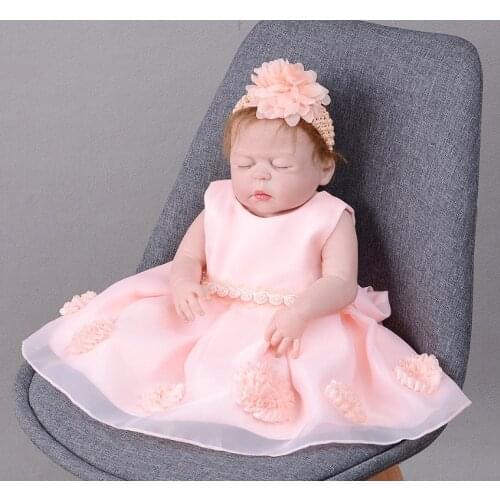 57cm Full Body Silicone fashion Reborn Girl Baby lol Doll Toys Realistic 23inch bathe vinyl Newborn Princess bebe alive Toddler