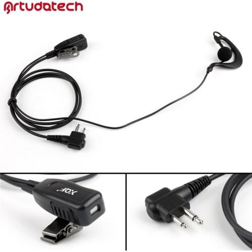 Artudatech G-Shape Earpiece Headset 2Pin For Motorola Radio ClS1110 CIS1410 GP3188 GP3688 GP88S CP040 CP 040