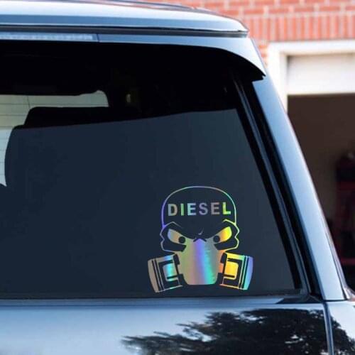 Car Stickers 3D DIESEL VINYL DECAL GAS Stickers and Decals Car Styling JDM Car Sticker Funny Sticker On Cars 15*15cm