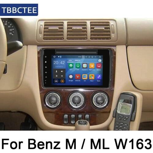 For Mercedes Benz M / ML W163 1998~2002 NTG Car DVD Player IPS LCD Screen GPS Navigation Android System Radio Audio Video Stereo