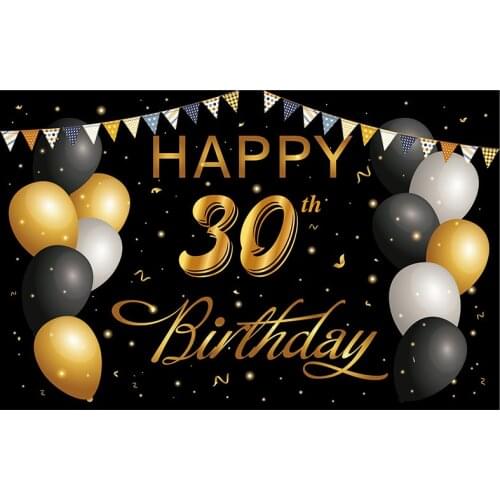 Birthday Banner Gold Star Glitters Champagne Photography Backdrop Photographic Decoration Banner outdoor decoration hanging flag