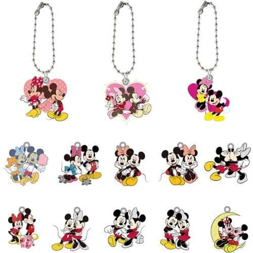 Disney Mickey Mouse Themed Keychain Fashionable And Interesting Acrylic Doll Keychain Boys And Girls Fashion Jewelry