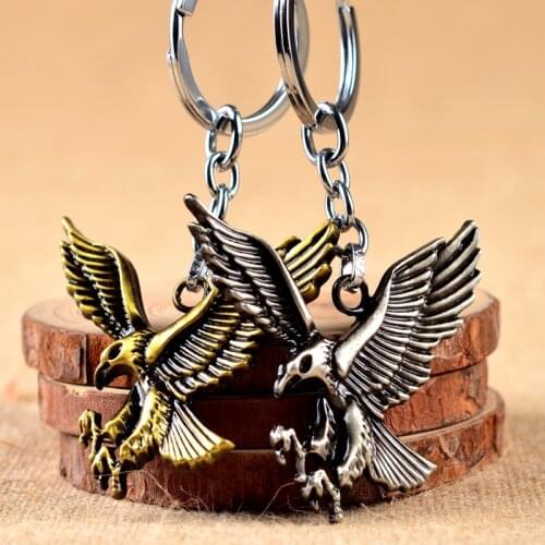 Eagle keychain cool key chain for men hawk keychain key holder creative portachiavi chaveiro llaveros hombre bag charm