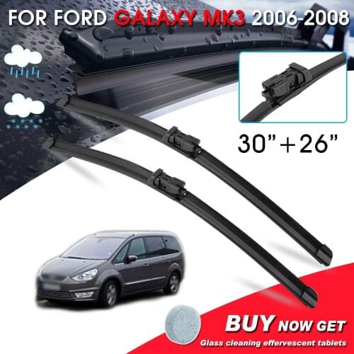 BROSHOO Car Fornt Window Windshield Wipers Blade For Ford Galaxy MK3 30"+26" LHD&RHD Car Model Year 2006-2008 Auto Accessories