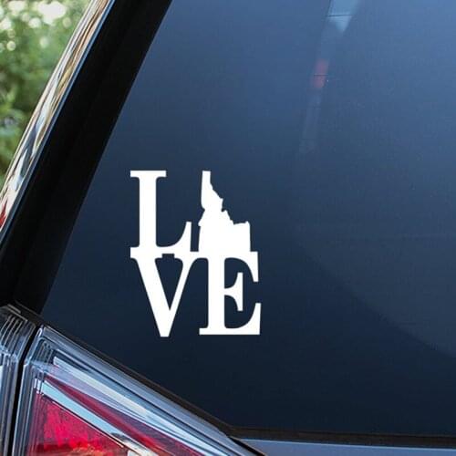 Black/Silver Artistic Font Love Vinyl Sticker Car Body Stickers Window Door Decal Top Quality Waterproof S204