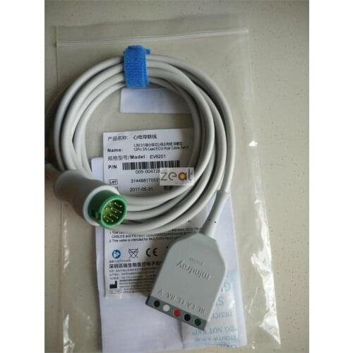 For Mindray 0010-30-43127 Original 12-pin 3/5 Lead Split Type ECG Main Cable Defibrillation Type EV6201