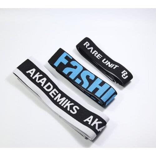 Letters Elastic bands for clothes 30~50MM Elastic ribbon DIY Sewing Accessories rubber band elastic bands for fit