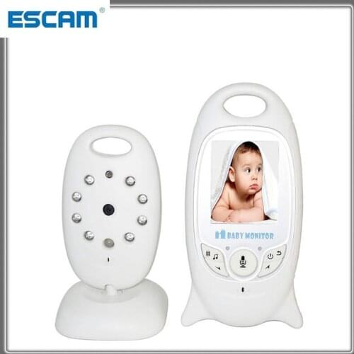 ESCAM 2.4 inch Wireless Baby Monitor Electronic Baby Video 2 Way Audio Nanny Camera Night Vision Temperature Monitoring VB601