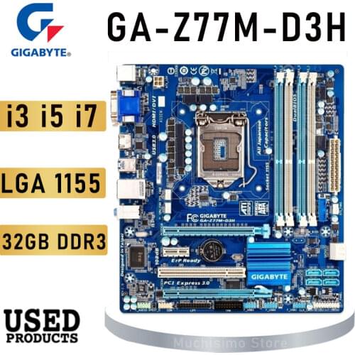 LGA 1155 ASRock Z77 Pro4 Motherboard DDR3 32GB DVI VGA PCI-E 3.0 Core i7/Core i5/Core i3 Desktop Intel Z77 Placa-Mãe 1155 Used