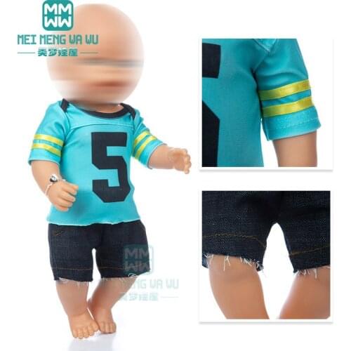 Fashion jerseys, casual outfit, skirts for 43 cm toy new born doll American doll Girls gift