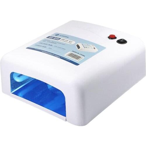 The Newest SS-818 Mobile Phone Repair UV Glue Curing Lamp LED UV Four-Tube Shadowless Glue 36W Green Oil Curing UV Lamp