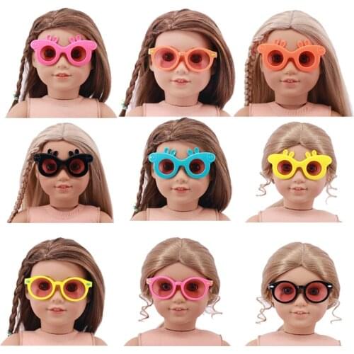 Doll Glasses 10 Colors Doll Accessories Different Styles Fit 18 Inch Doll
