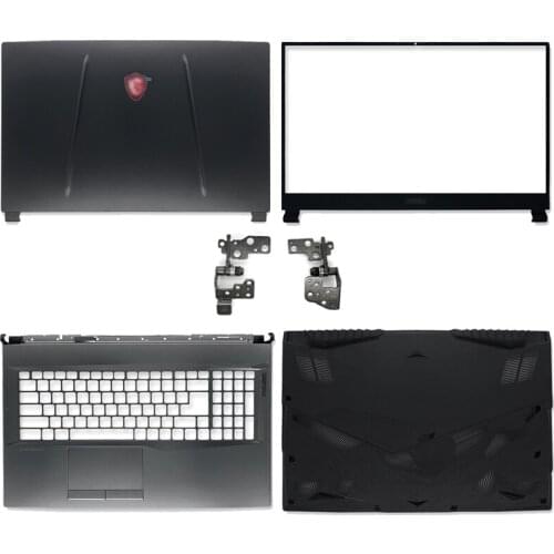 Original new portable lcd back cover/front frame/hinges/handrest/bottom case for msi gp75 MS-17E1 MS-17E2 MS-17E3