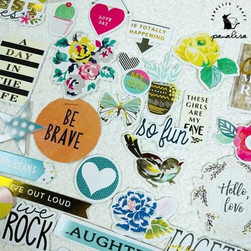 Panalisacraft LOVE mother Foil Paper Cardstock Die Cut Stickers for DIY Scrapbooking/photo album Decoration Card Making Craft