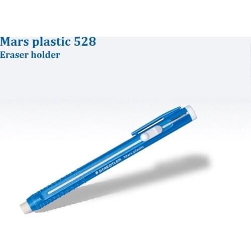 2 Pcs/lot plastic Eraser No.528 holder for graphite on paper and matt drafting film children school pencils and erasers