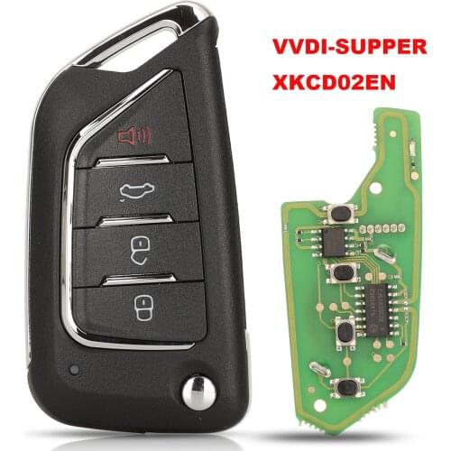 Xhorse jingyuqin Universal Remote Car Key With 4 Buttons For VVDI Key Tool/VVDI-Supper XKCD02EN