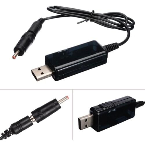 USB Boost Converter DC 5V to 9V 12V USB Step-up Converter Cable + 3.5x1.35mm Connecter For Power Supply/Charger/Power Converter