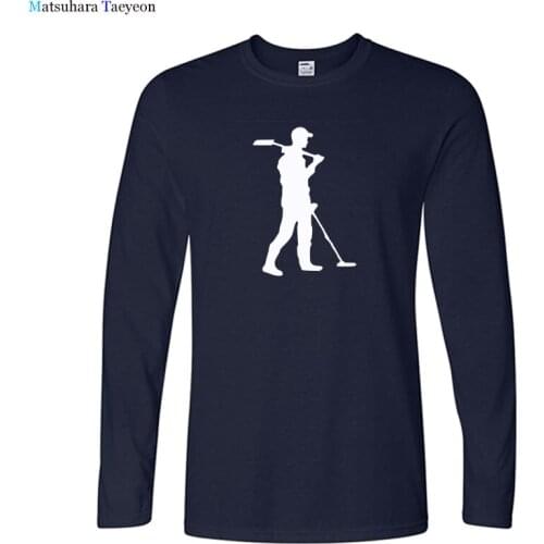 Treasure Hunter Funny T Shirt for Men Autumn New Long Sleeve T Shirt Tops Cotton O-Neck T Shirt Men Cool Streetwear Tee Shirt