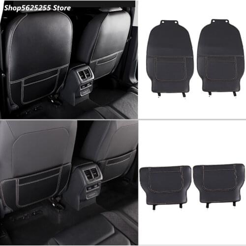 For Volkswagen VW Tiguan MK2 2017 2018 2019 2020 Rear Seat Anti-Kick Pad Seats Cover Back Armrest Protection Mat
