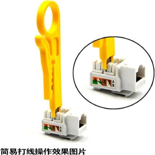 Yellow mini wire stripper telephone line knife impact and punch down tool NO.C0104