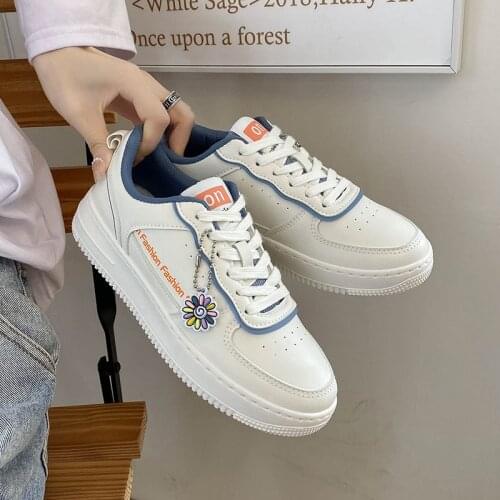 Womens Sports Shoes Fashion Womens Sneakers 2021 Autumn All-match Platform White Shoes Casual Comfortable Womens Shoes