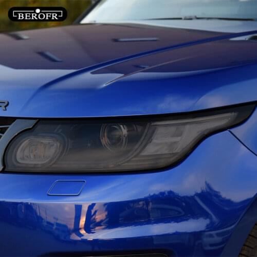 For For Range Rover Sport L494 2014-Present 2 Pcs Car Headlight Tint Black Protective Film Transparent TPU Sticker Accessories