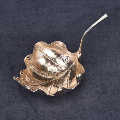 Ag999 Sterling Silver Tea Mesh Infuser Sphere Strainer Handmade Mulberry Leaf Tea Filter Locking Spice Kitchen Tools